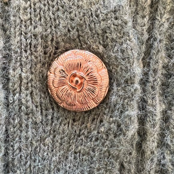 In Bloom Green Ribbed Cardigan - Picture 2 of 4